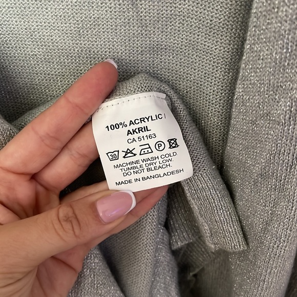 ONIX grey open back sweater - Picture 3 of 4